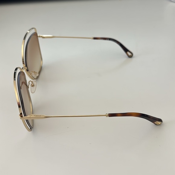 CHLOE HAVANA CAT-EYE SUNGLASSES - Picture 5 of 7